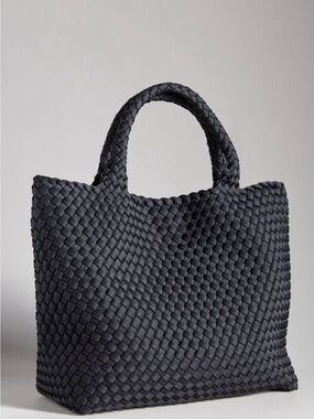 New Sol and Selene Neoprene Woven Tote Bag in Black from Anthropologie Sold Out